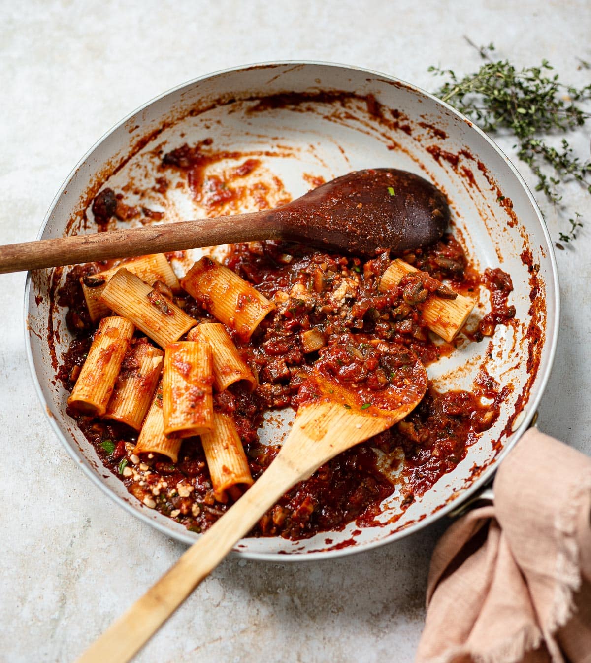 Mushroom Bolognese Pasta