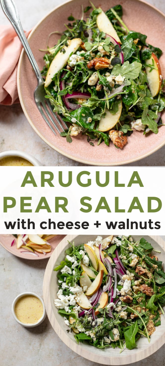 Arugula Salad with Pears and Goat Cheese Familystyle Food