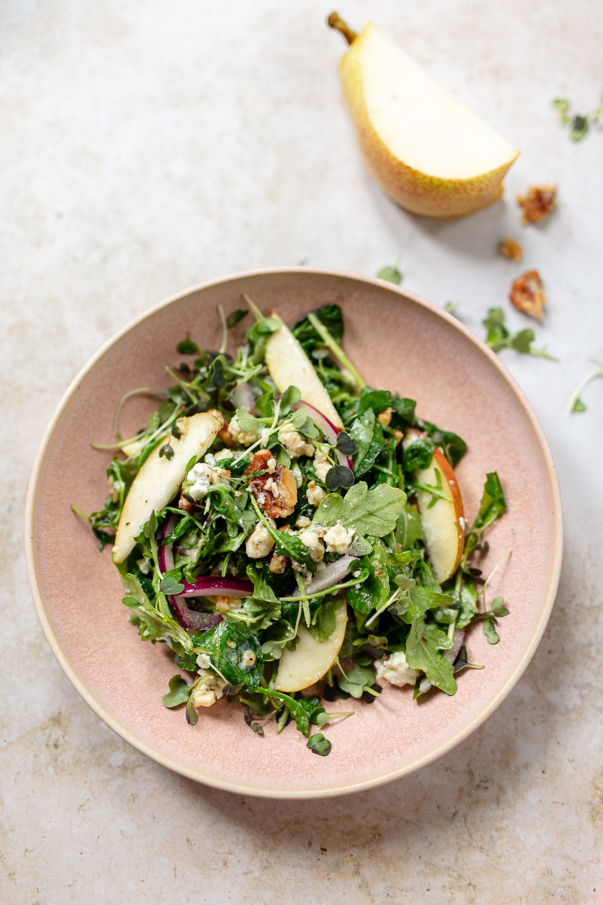 Butter Lettuce and Broiled Peach Salad with Sheep's Cheese Toasts