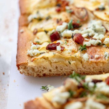Potato Focaccia with Blue Cheese and Pancetta