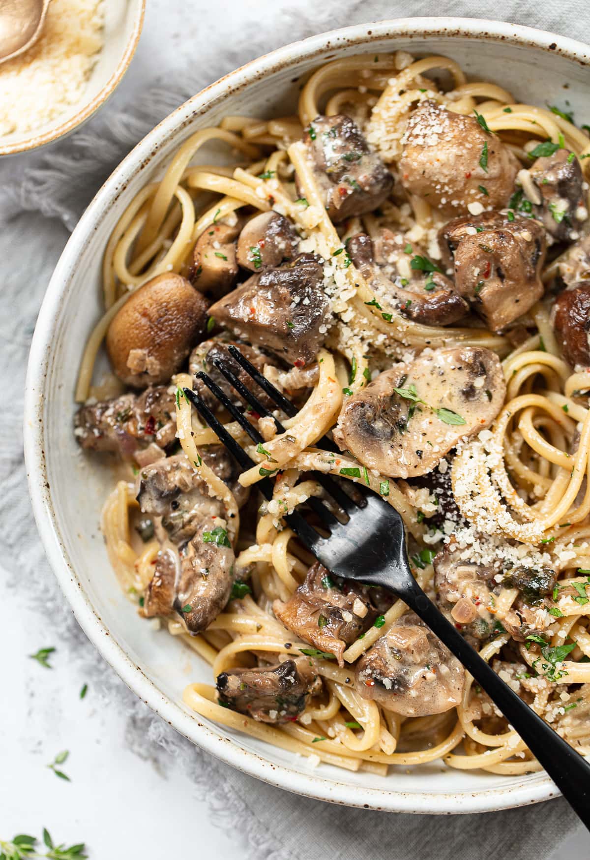 Creamy Mushroom Pasta Sauce - Familystyle Food