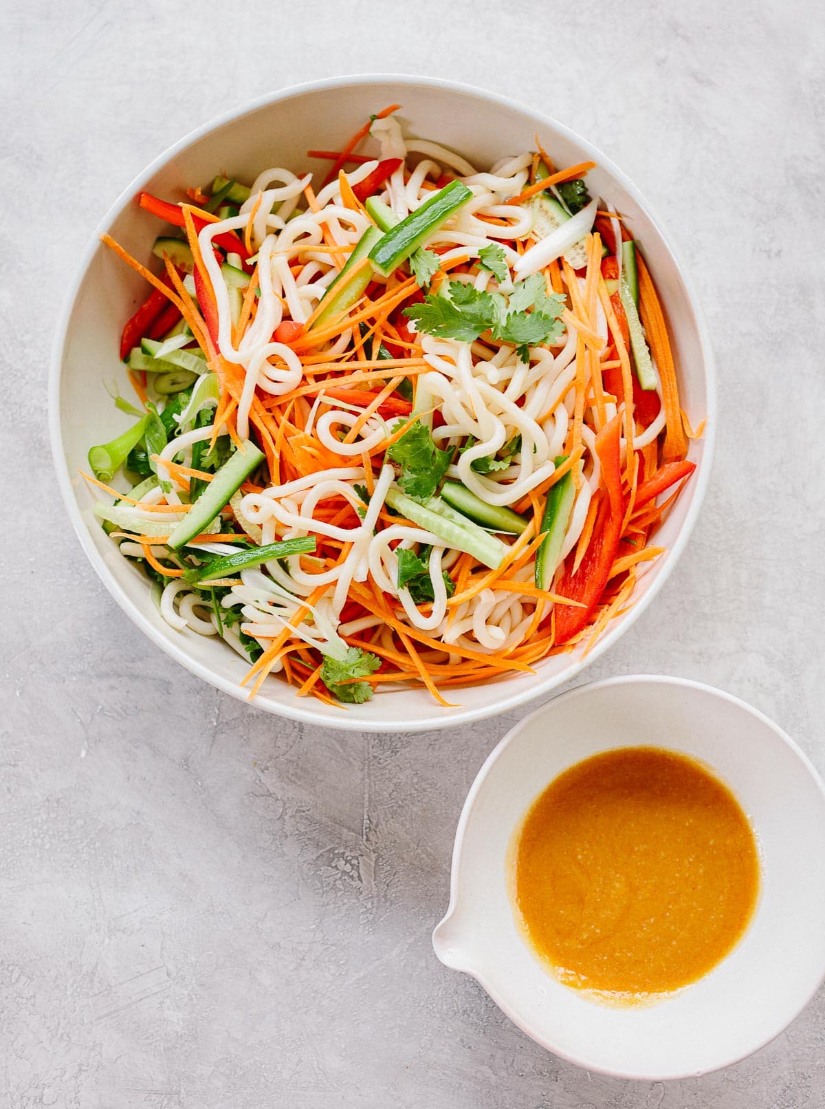 Ginger Miso Udon Noodles with Five-Spice Tofu (Vegan)