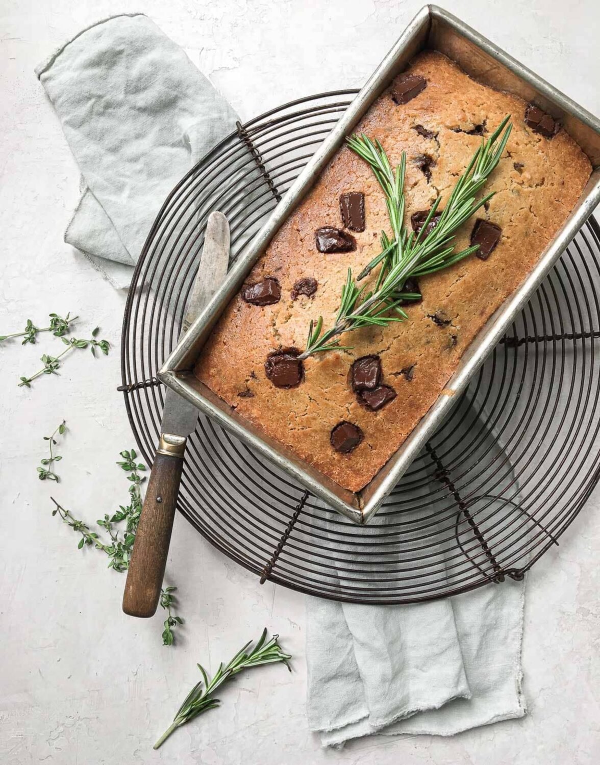 Rosemary Chocolate Olive Oil Quick Bread Familystyle Food