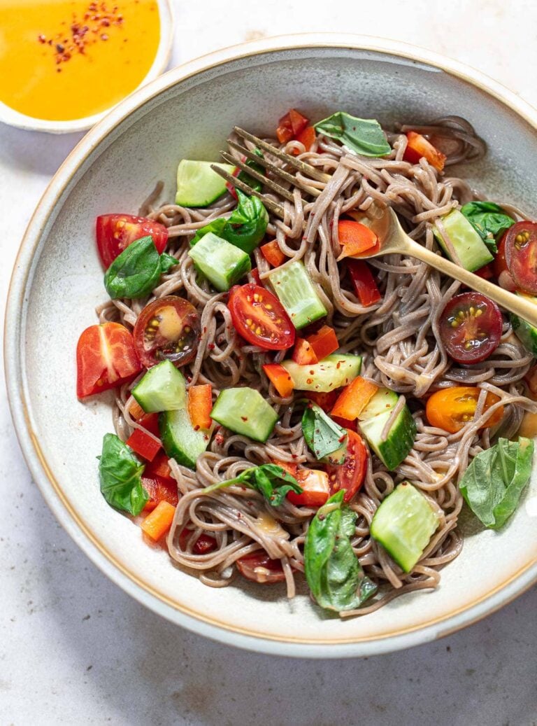 Tomato and Cucumber Soba Noodle Salad
