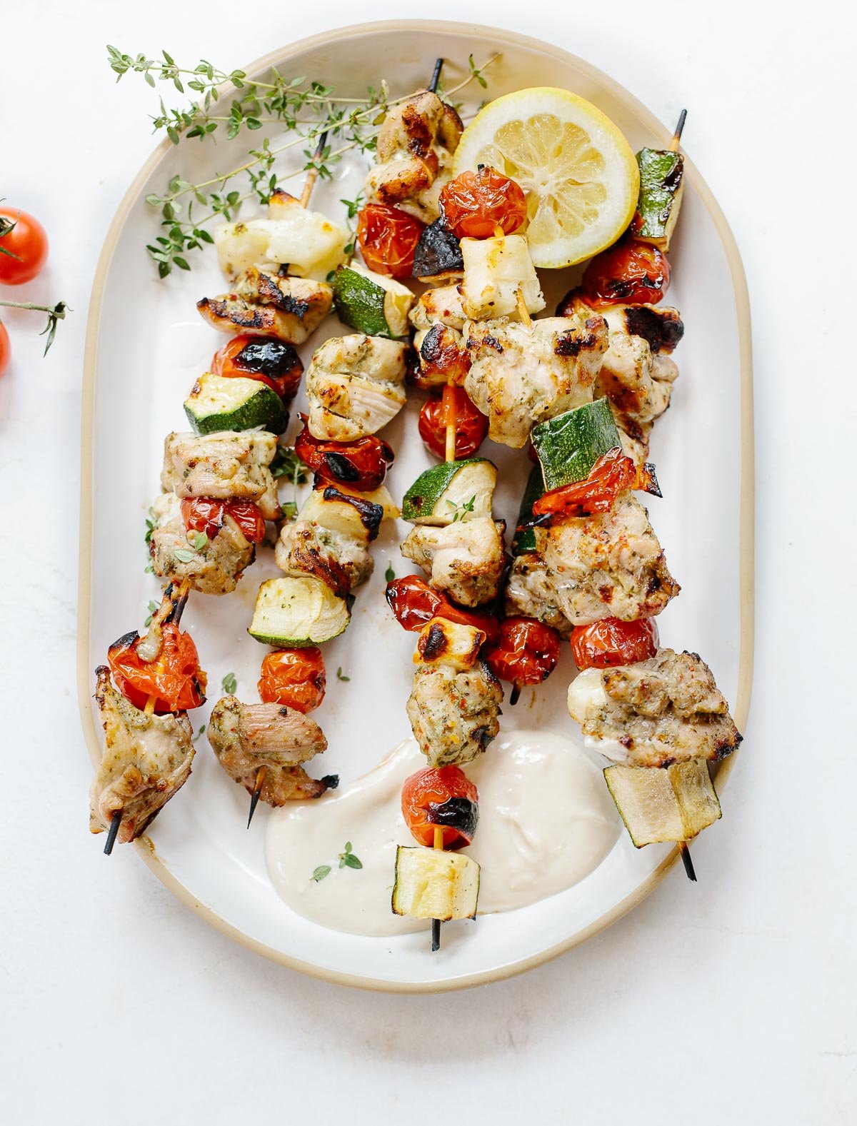 Grilled Greek Chicken Skewers – Cookin' with Mima