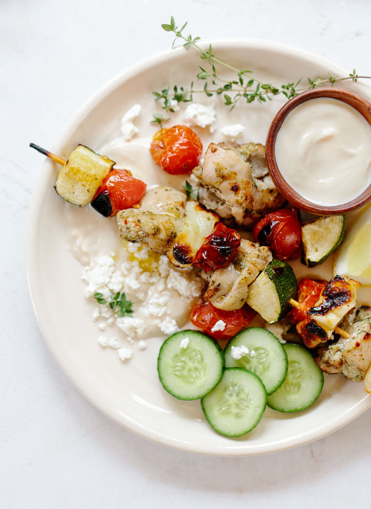 Chicken and hotsell halloumi kebabs