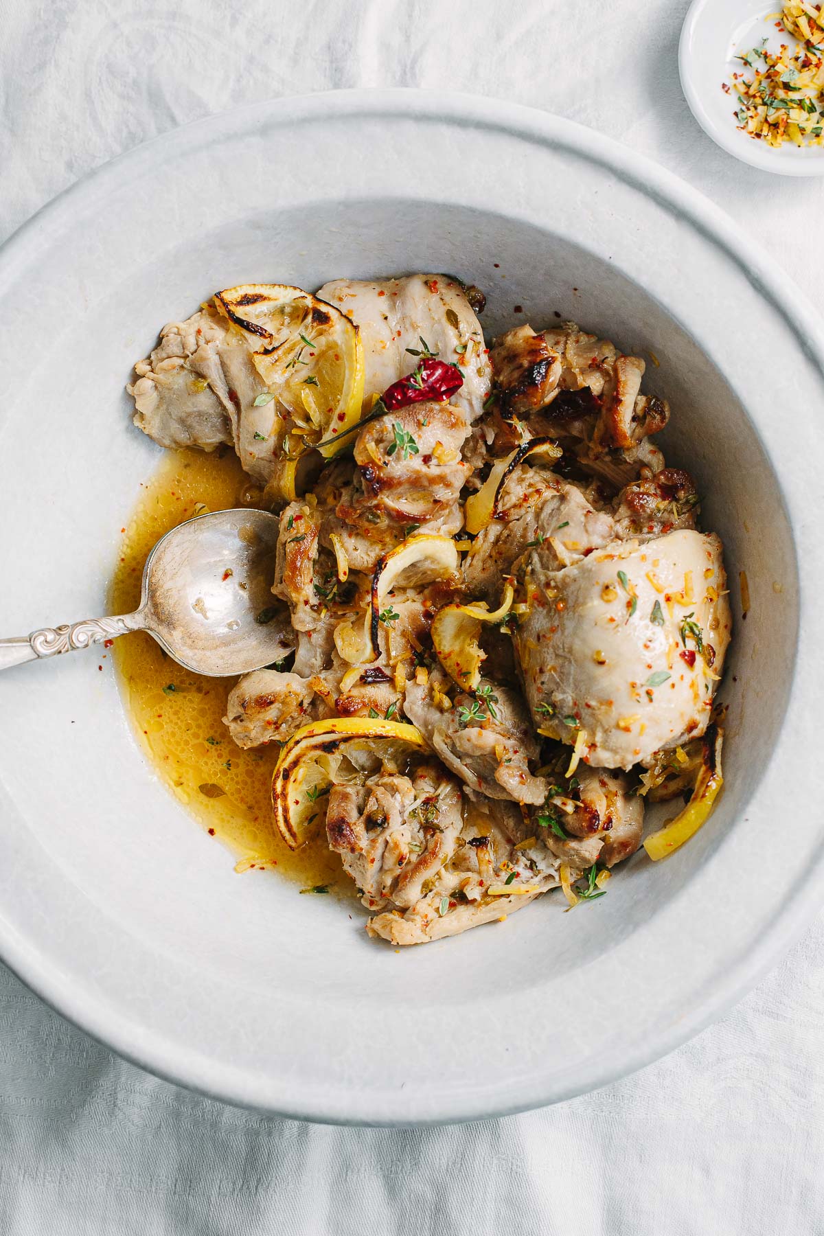 Baked Rosemary Garlic Chicken Thighs with Lemon