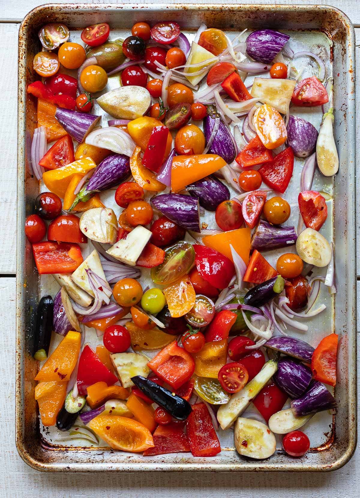 Colorful Roasted Sheet-Pan Vegetables