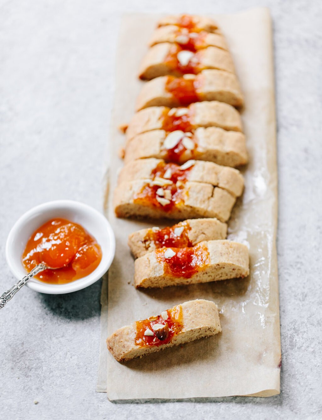 Rustic Apricot Almond Jam Cookies Familystyle Food