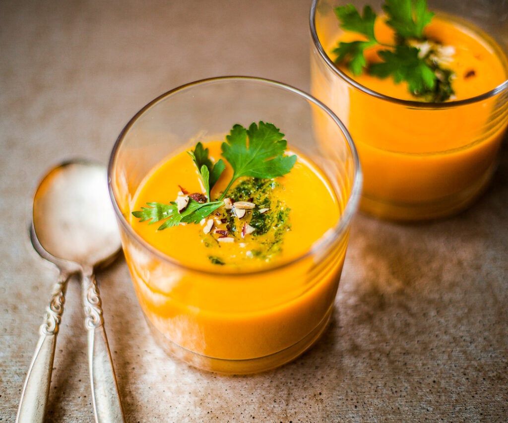 Creamy Carrot Soup (with Lemon and Dill)