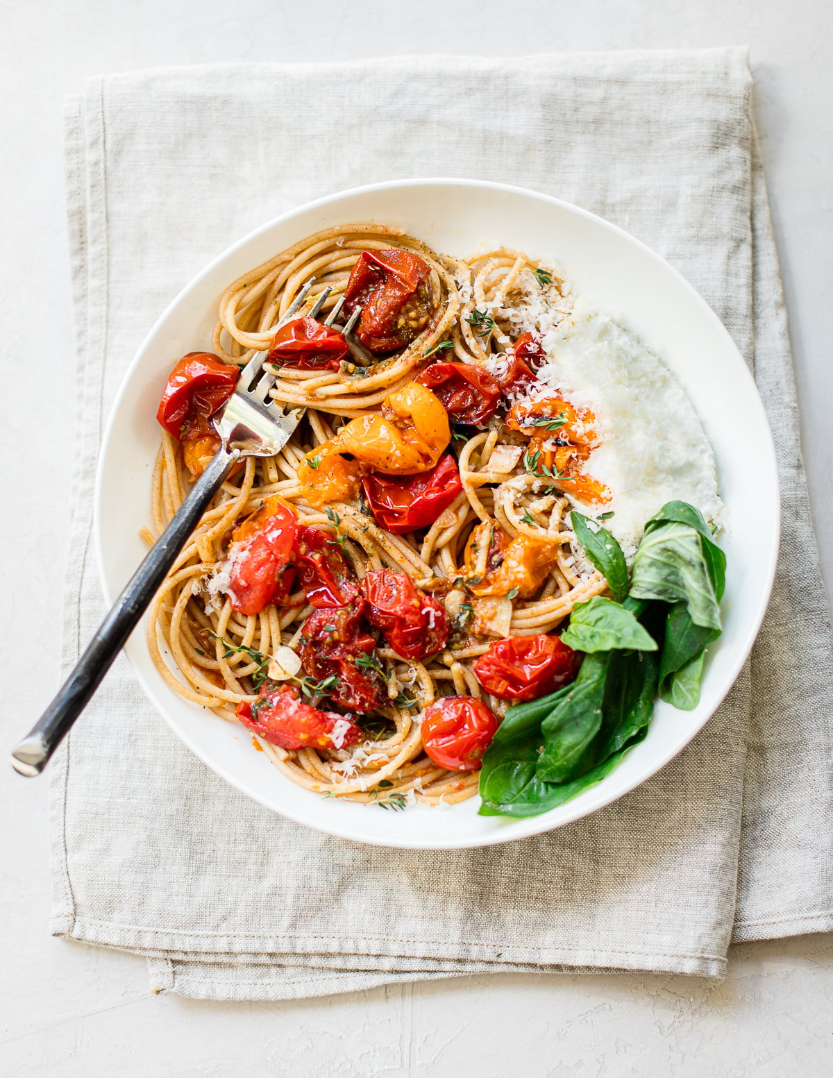 Burst Cherry Tomato Pasta Sauce Familystyle Food