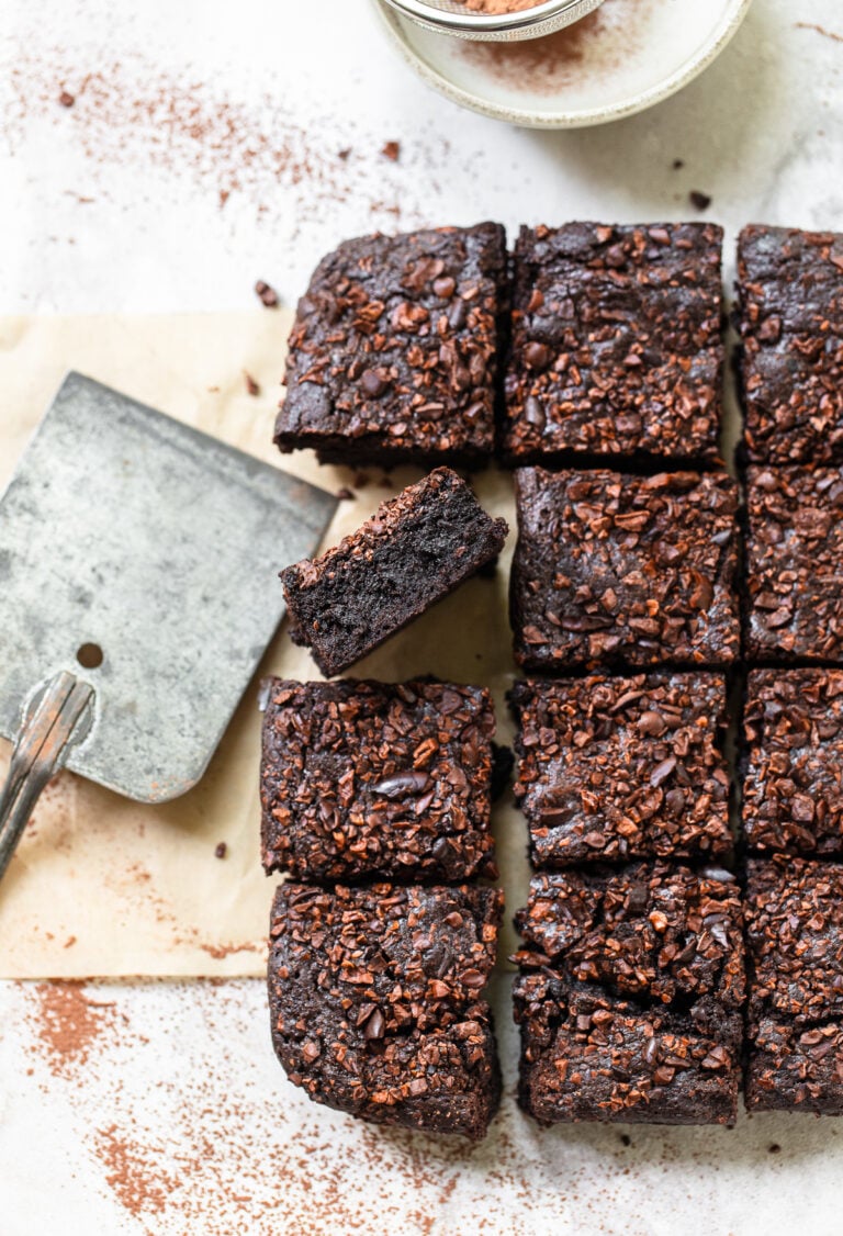 Olive Oil and Cocoa Brownies Familystyle Food