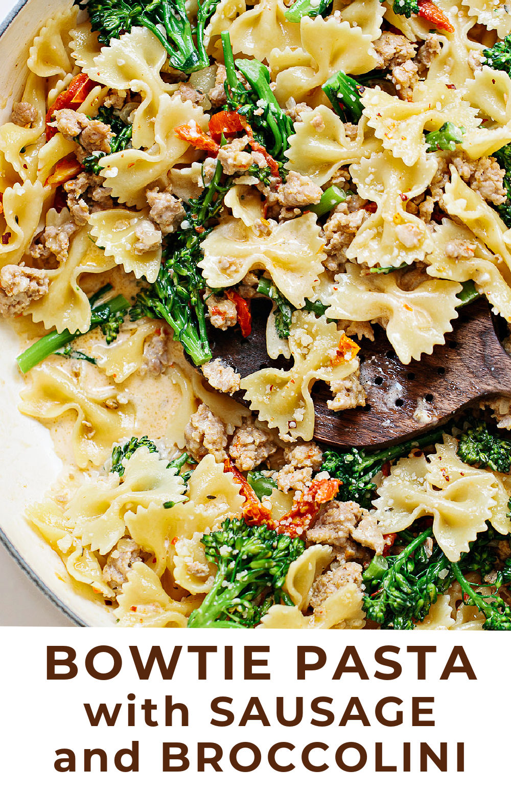 Bow Tie Pasta with Sausage Familystyle Food