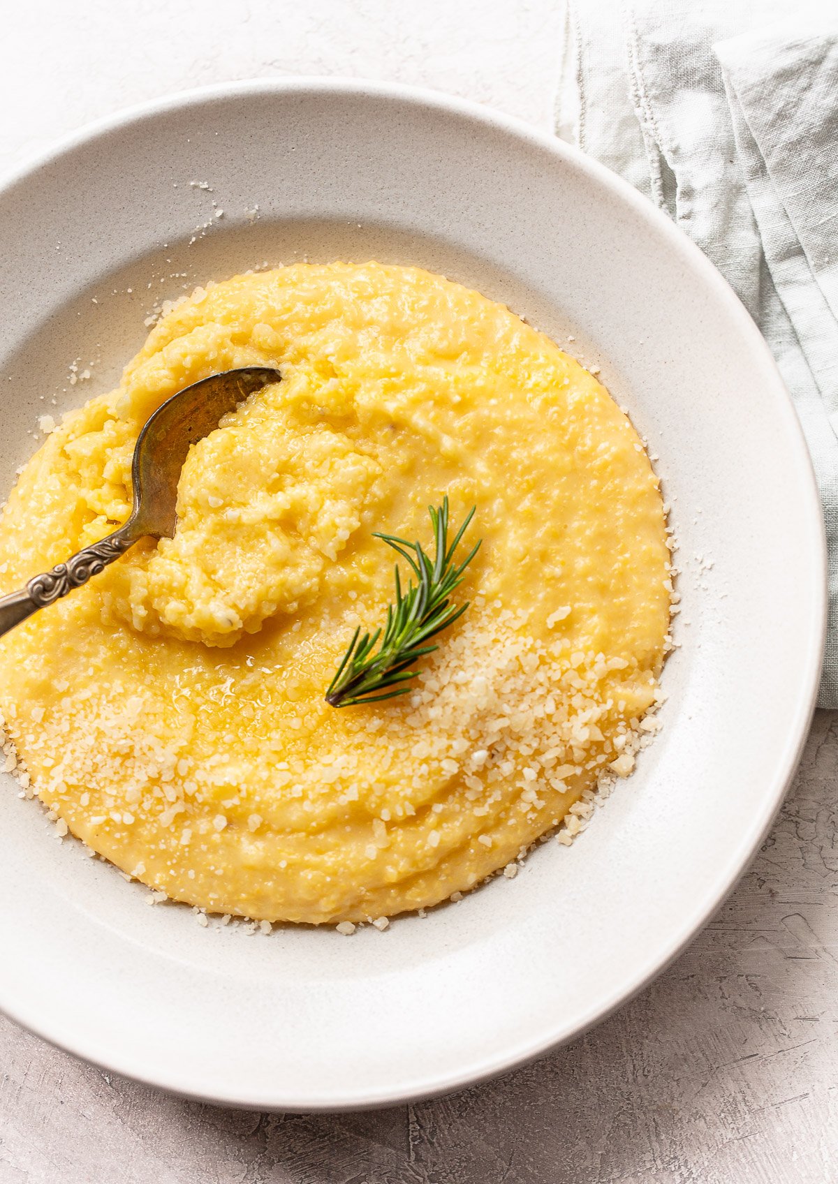 Creamy Polenta (Cream Cheese Creamy!)