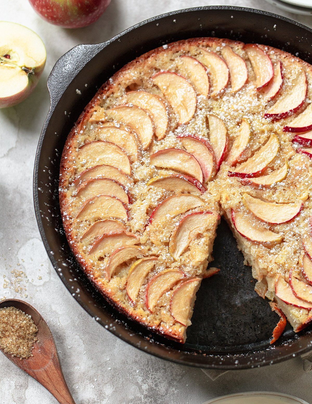 Cast-Iron-Skillet Diced-Apple Pie