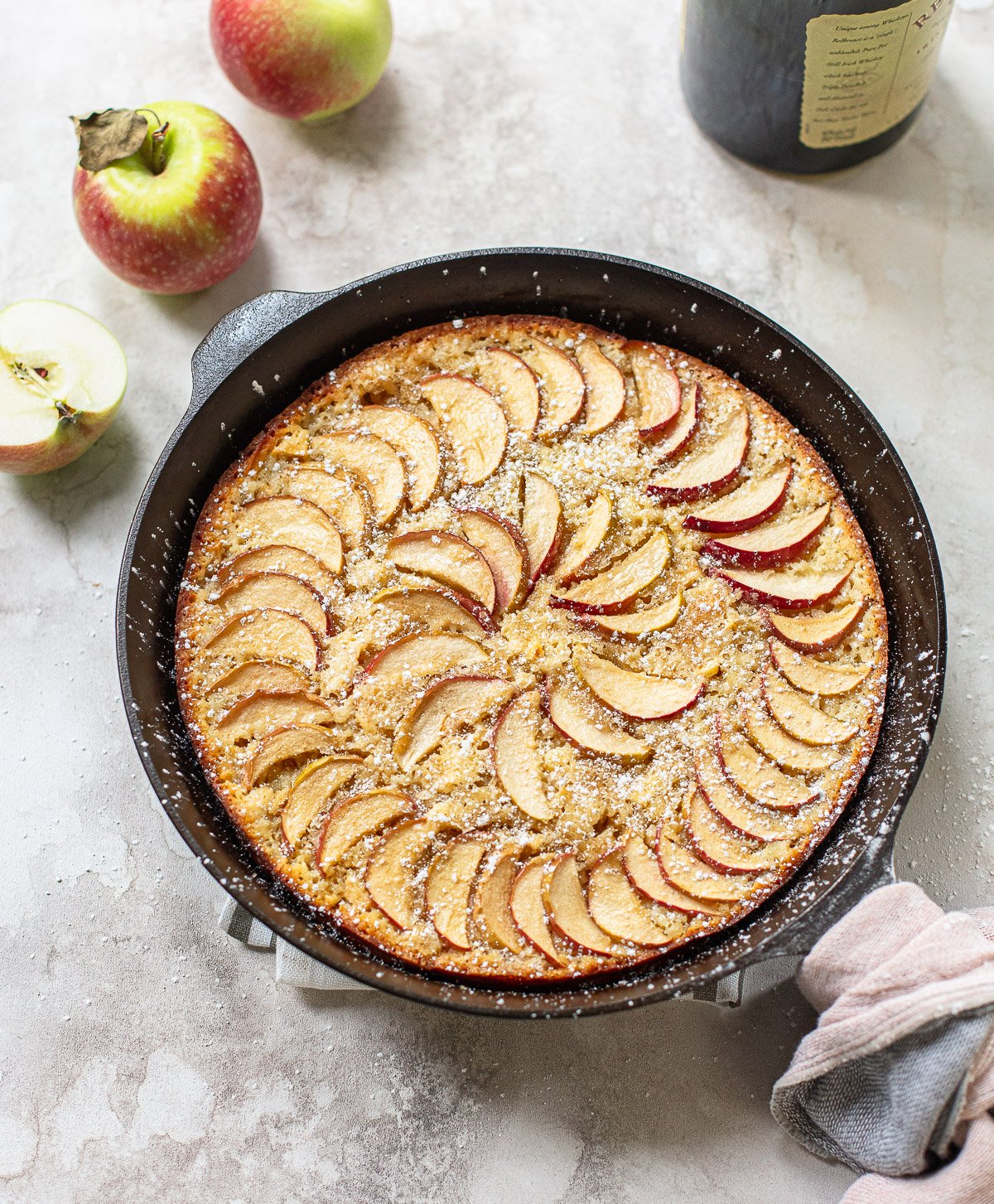 Skillet French Apple Cake