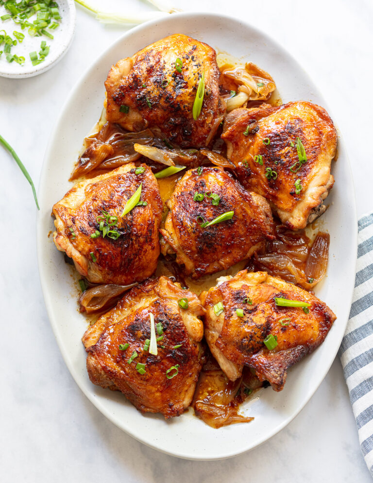 Soy-Ginger Glazed Chicken Thighs