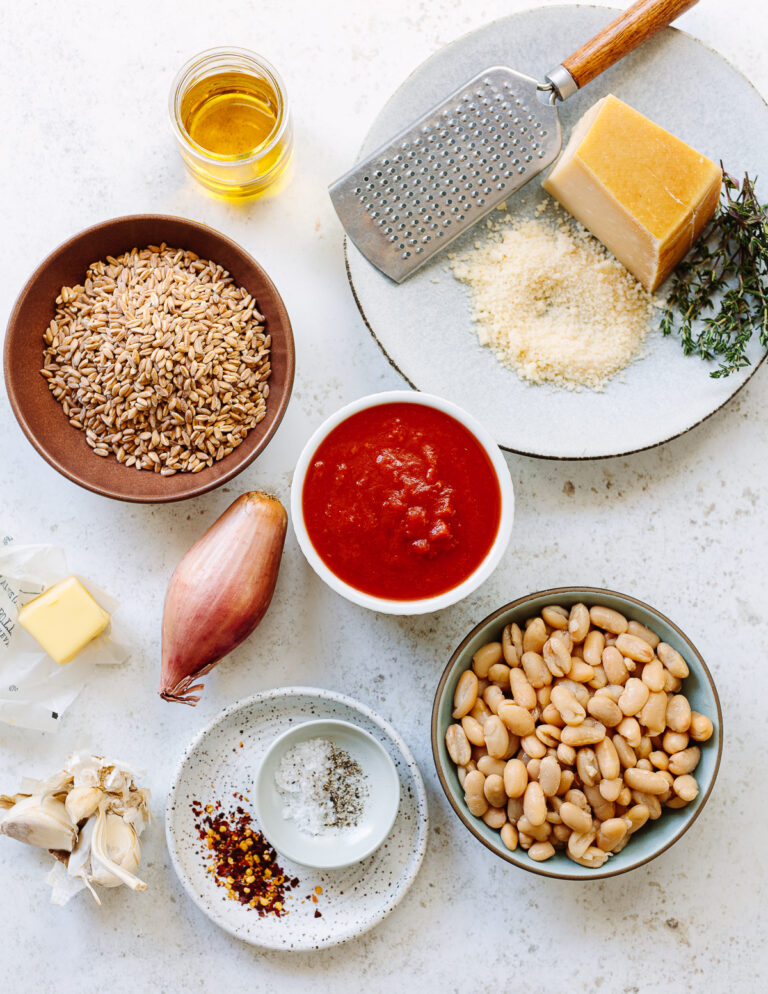 Shortcut Farro Risotto with Tomatoes - Familystyle Food
