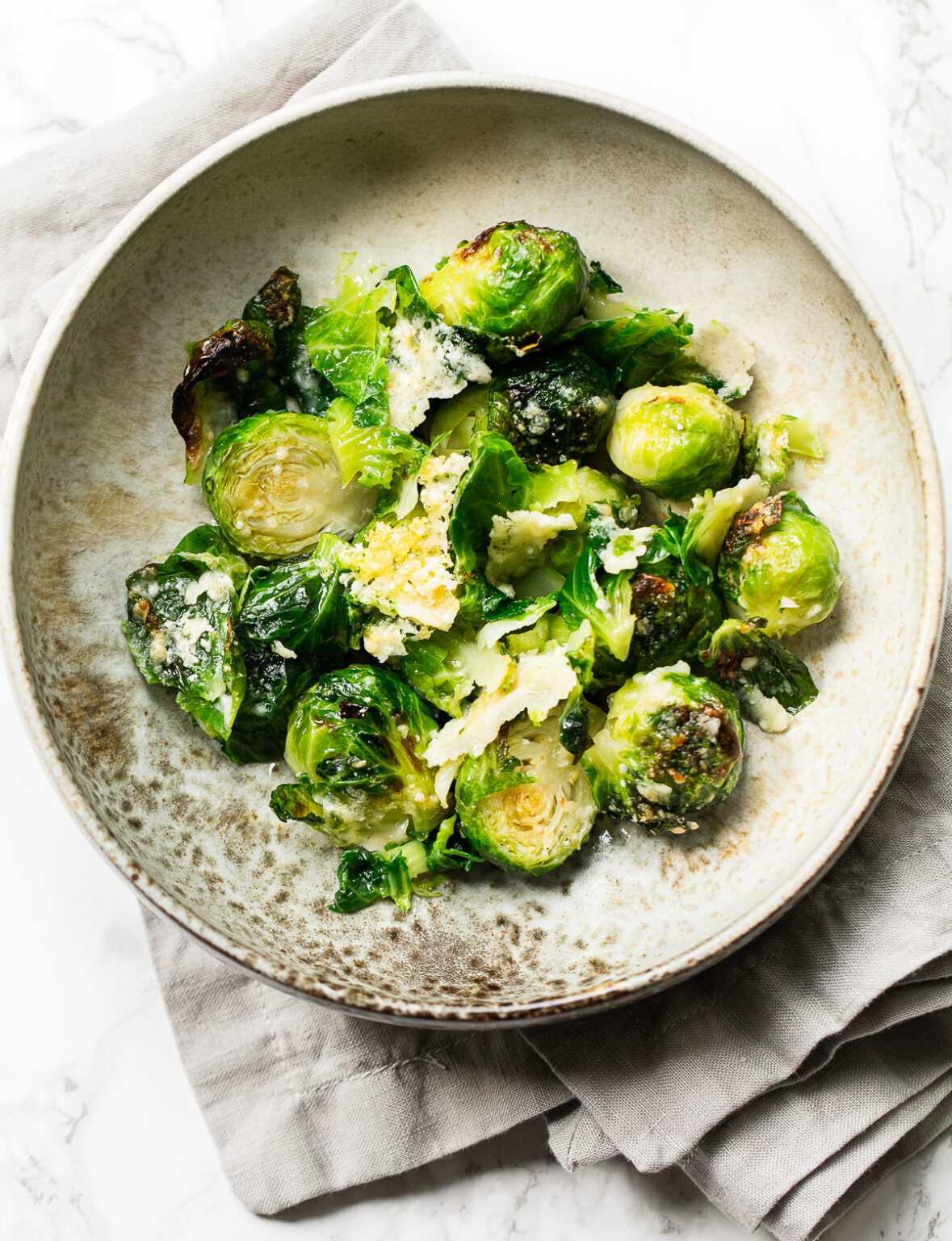 Parmesan Roasted Brussels Sprouts Familystyle Food