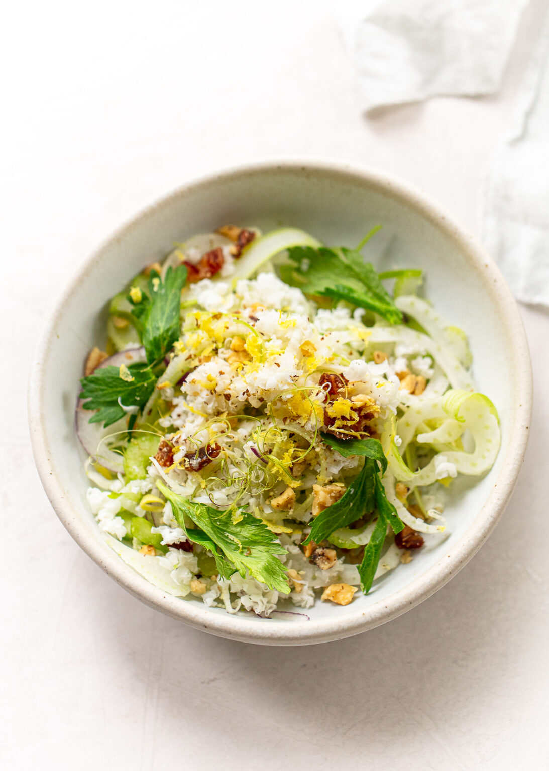Crisp Shaved Fennel Salad with Lemon Familystyle Food