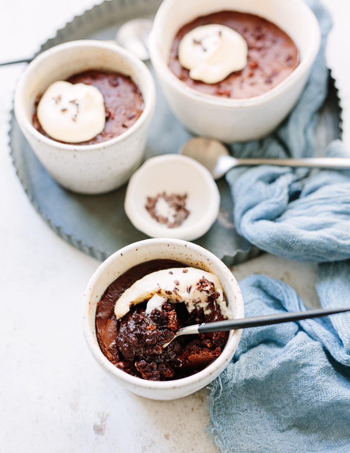 Chocolate Budino Cakes Familystyle Food