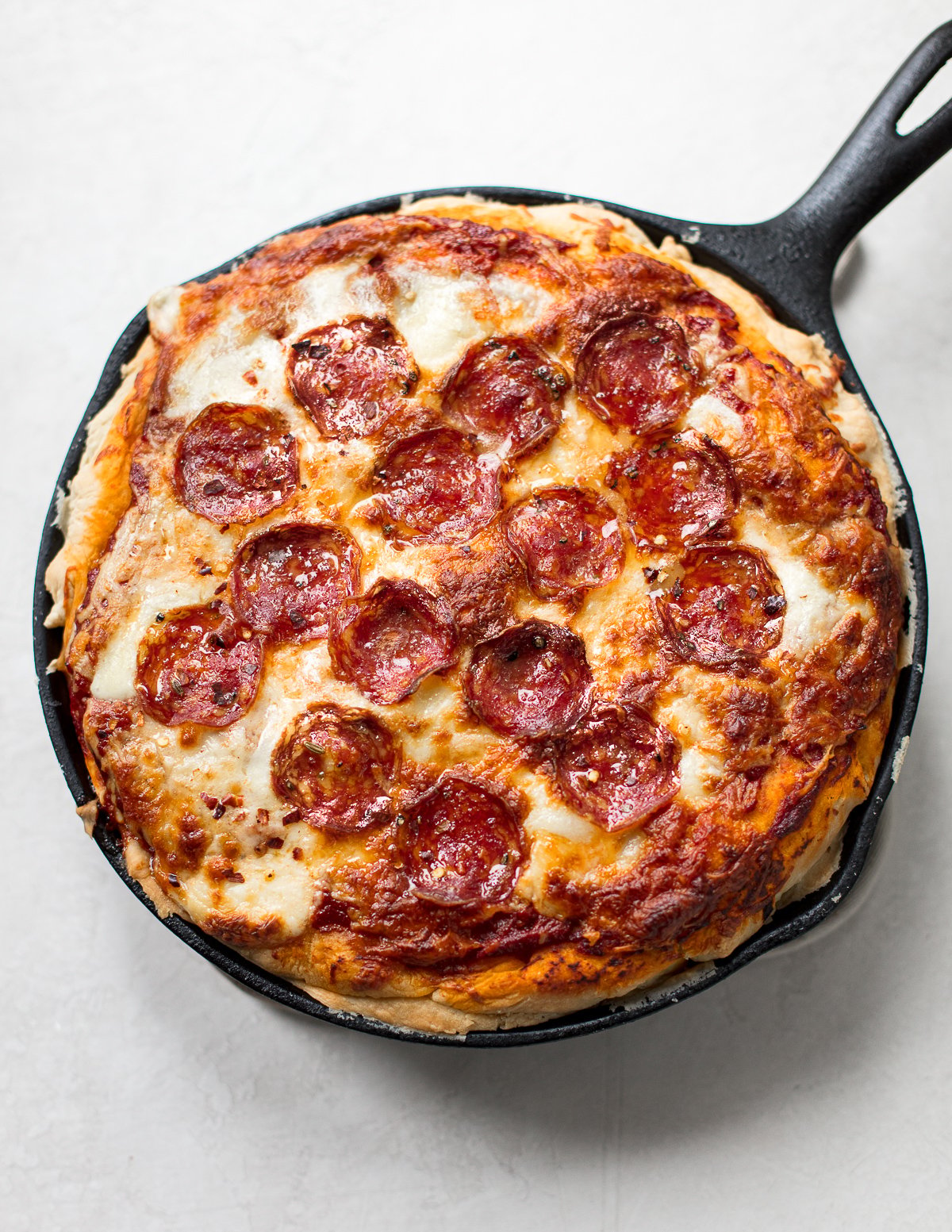 Stuffed Deep Dish Pizza - Familystyle Food