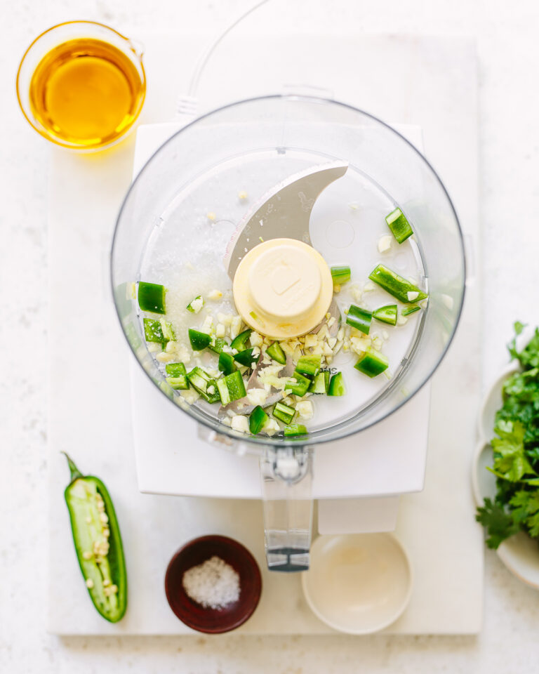 5Minute Spicy Green Herb Sauce Familystyle Food