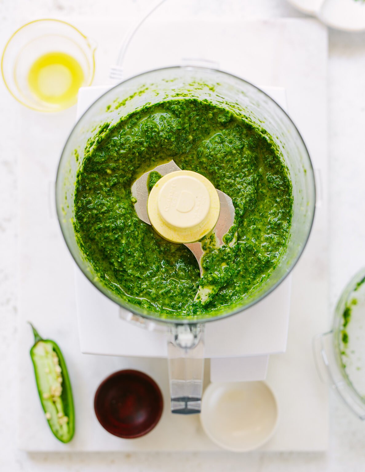 5Minute Spicy Green Herb Sauce Familystyle Food