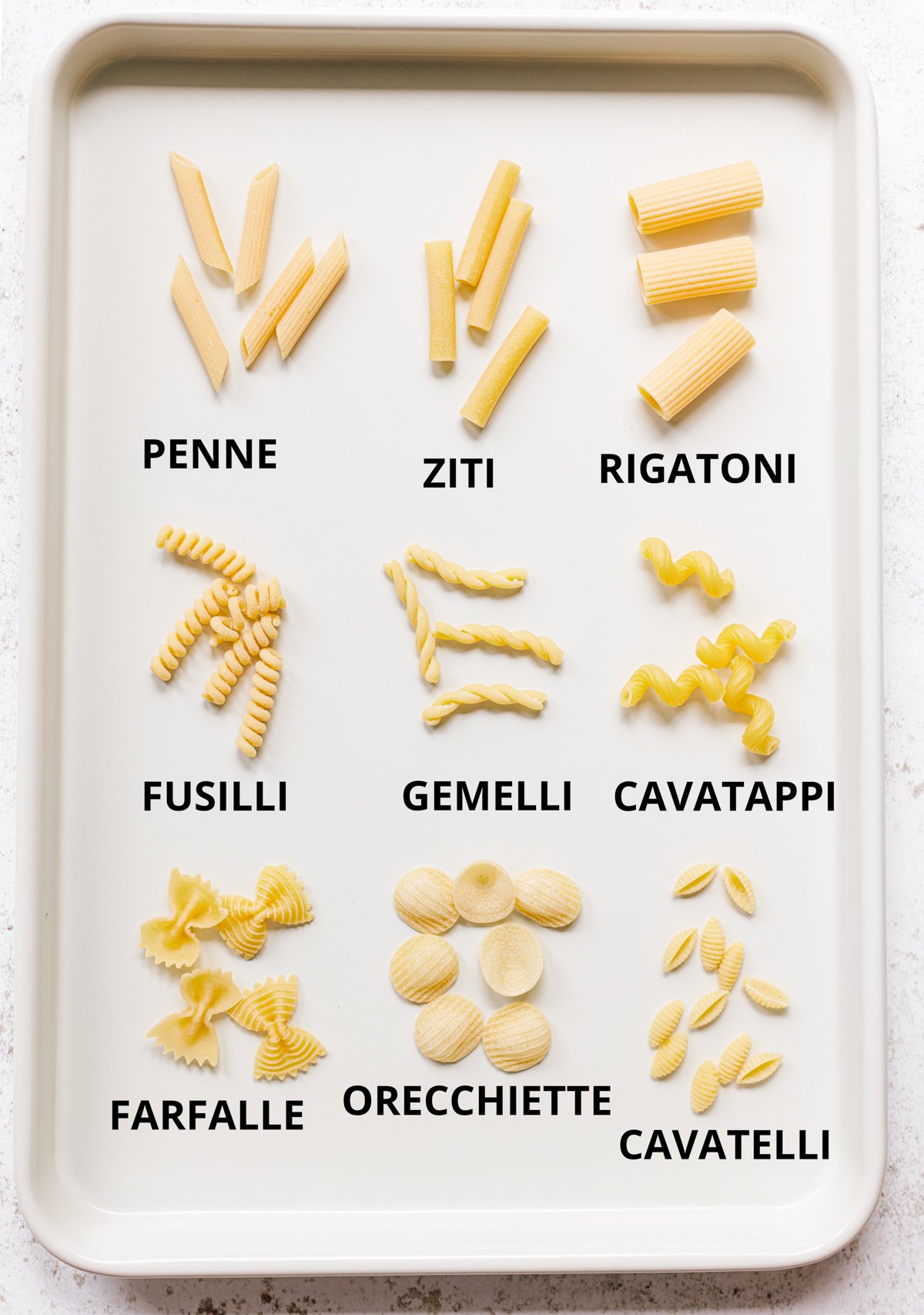 The Many Shapes of Pasta