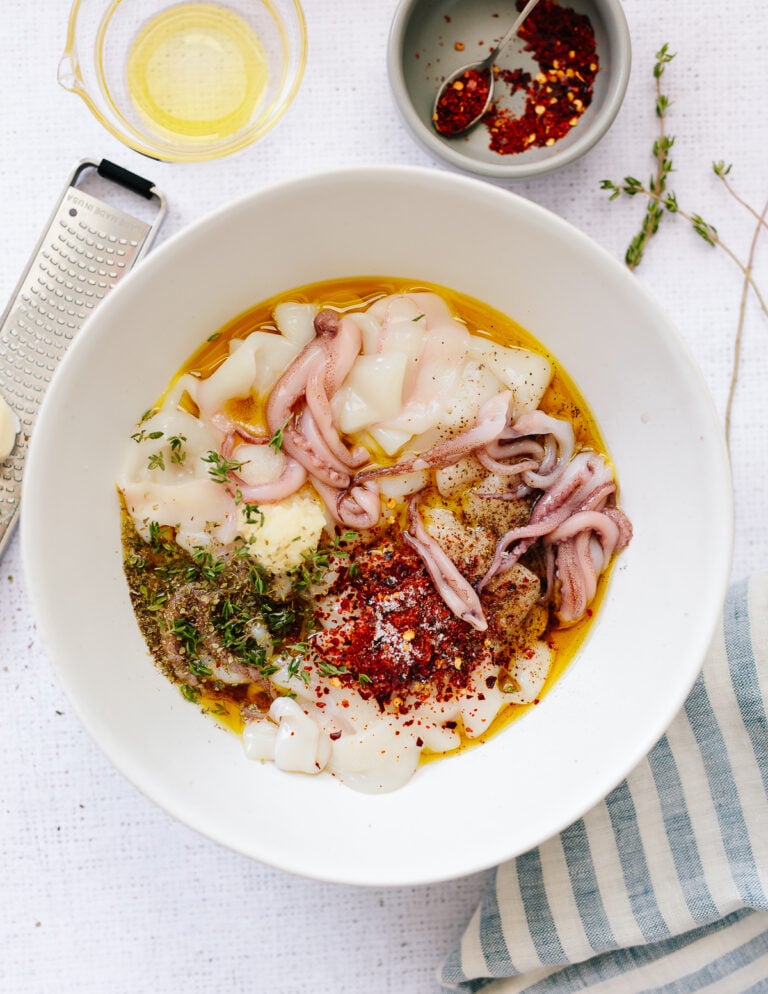 10Minute Roasted Calamari Pasta Familystyle Food