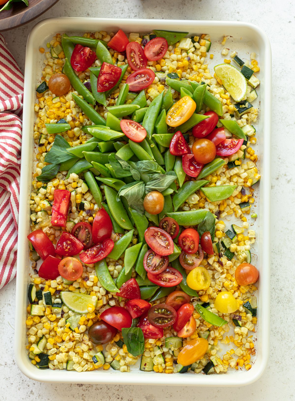 Snap Pea and Fire Roasted Corn Salad - Alison's Allspice