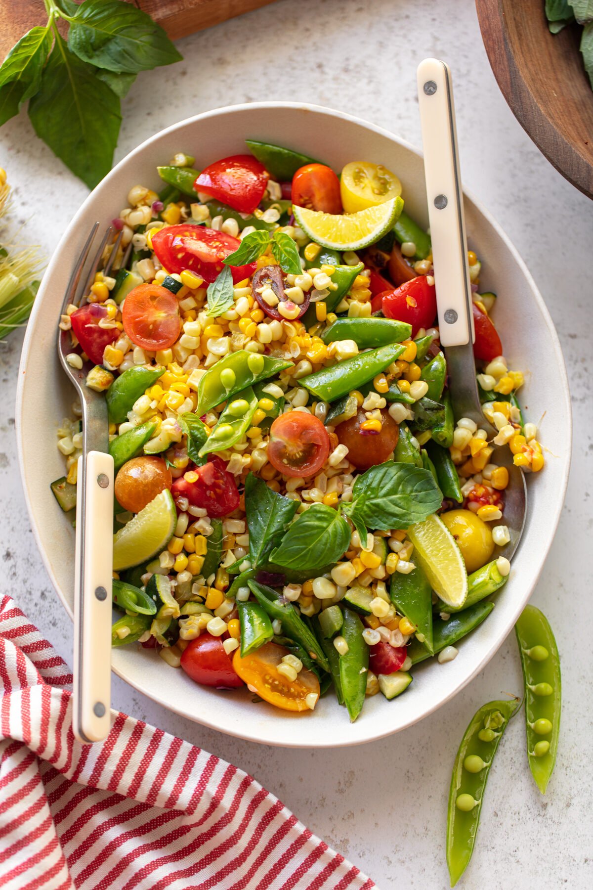 Sugar Snap Pea and Corn Salad - thekittchen