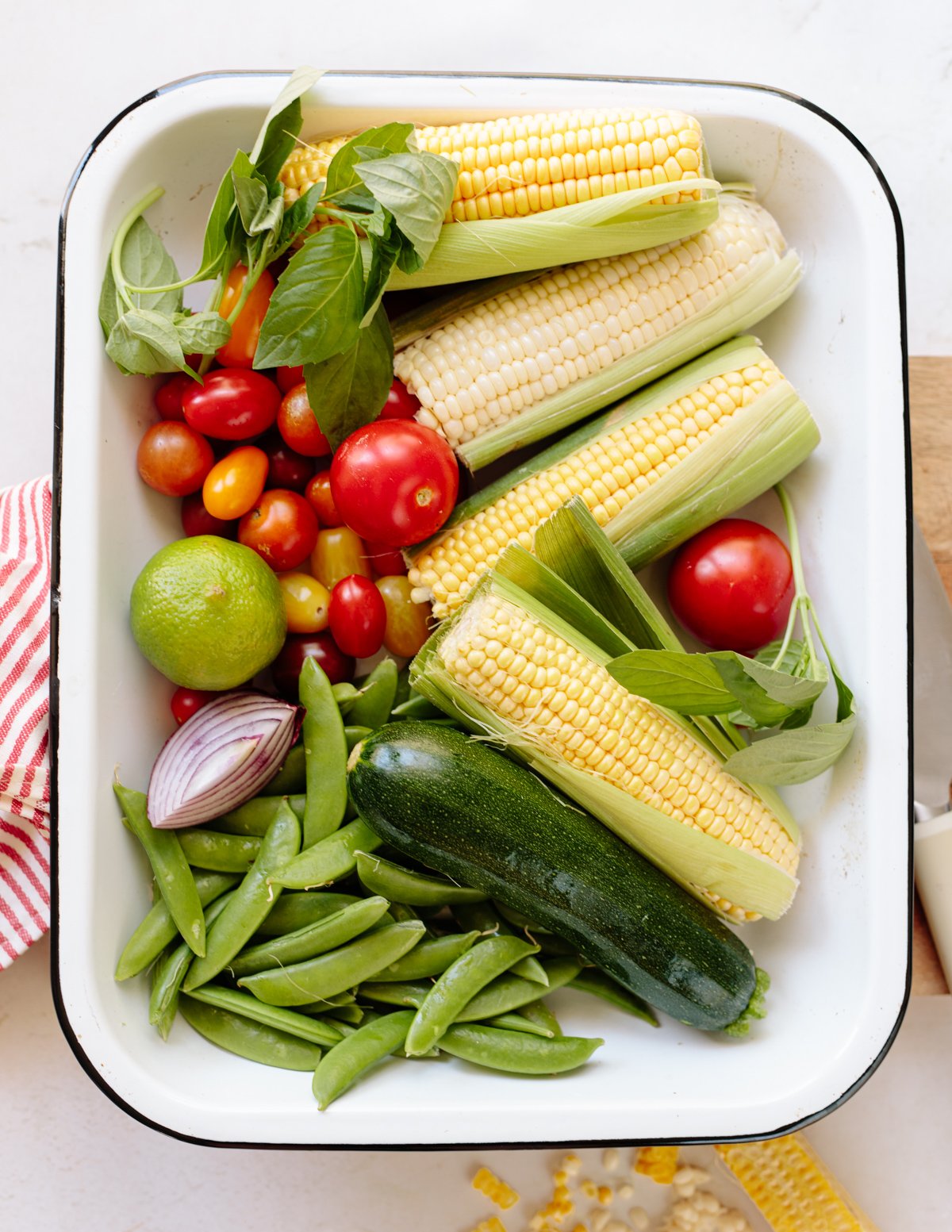 Snap Pea and Fire Roasted Corn Salad - Alison's Allspice