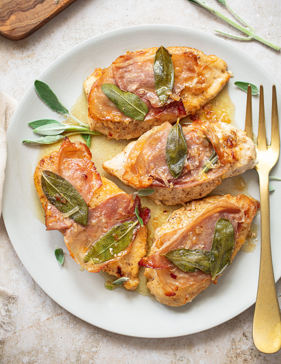 Chicken Breast Saltimbocca with Prosciutto - Familystyle Food
