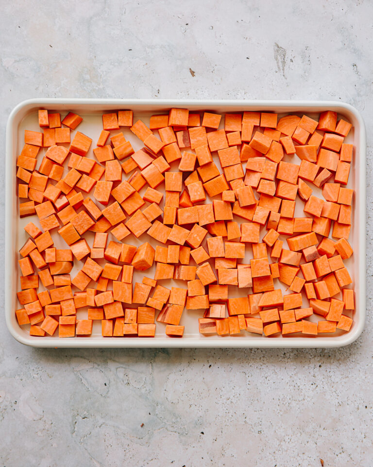 SpiceRoasted Sweet Potato Cubes Familystyle Food