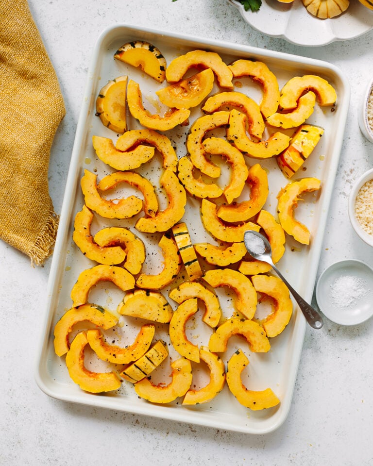 Crunchy Roasted Delicata Squash Familystyle Food