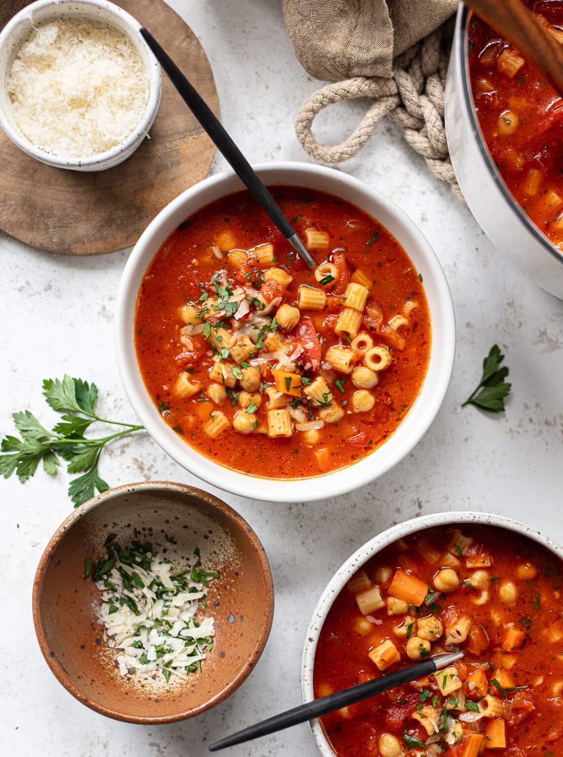 Classic Pasta e Ceci Soup (Ready in 15 Minutes!) Familystyle Food