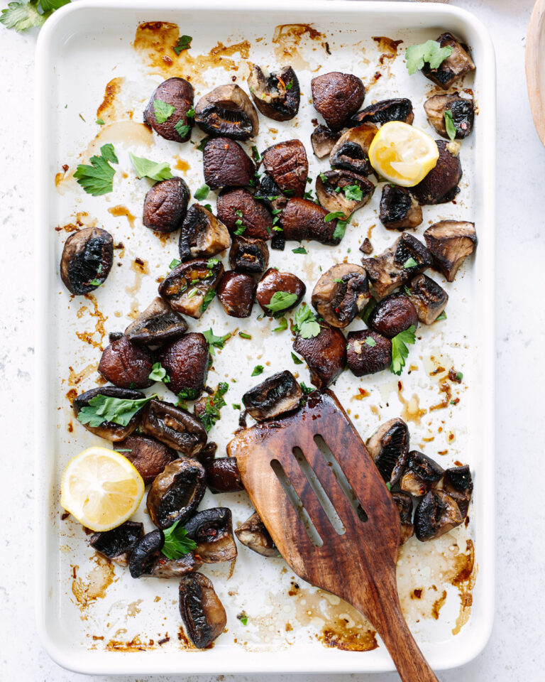Roasted Mixed Mushrooms with Olive Oil and Garlic Familystyle Food