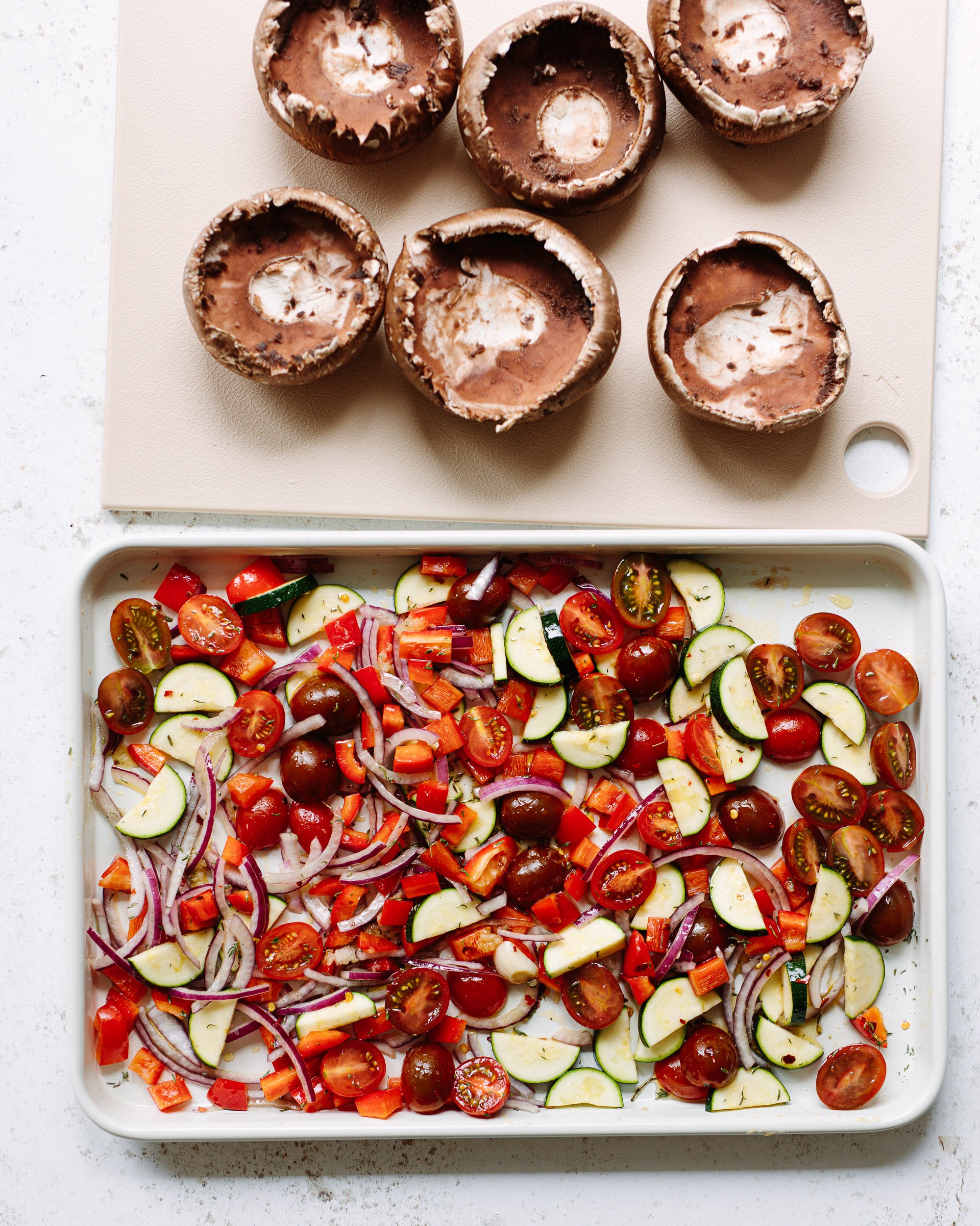 Cheesy Stuffed Portobello Mushrooms - Familystyle Food