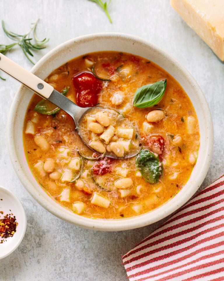 Italian Bean Soup with Pasta Familystyle Food
