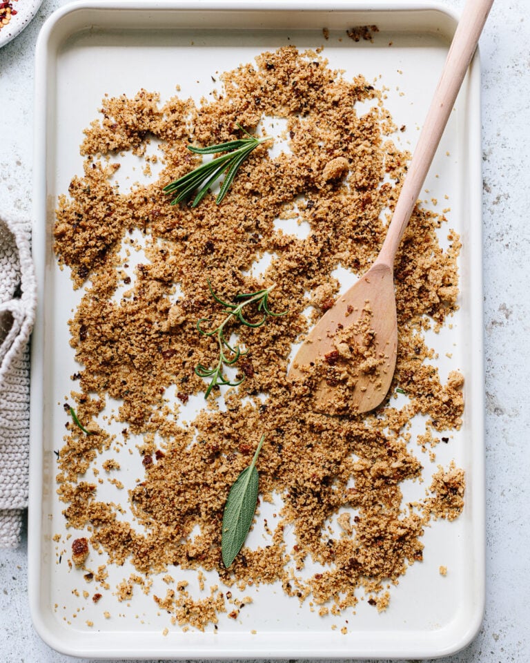 Toasted Homemade Breadcrumbs (From Fresh Bread) Familystyle Food