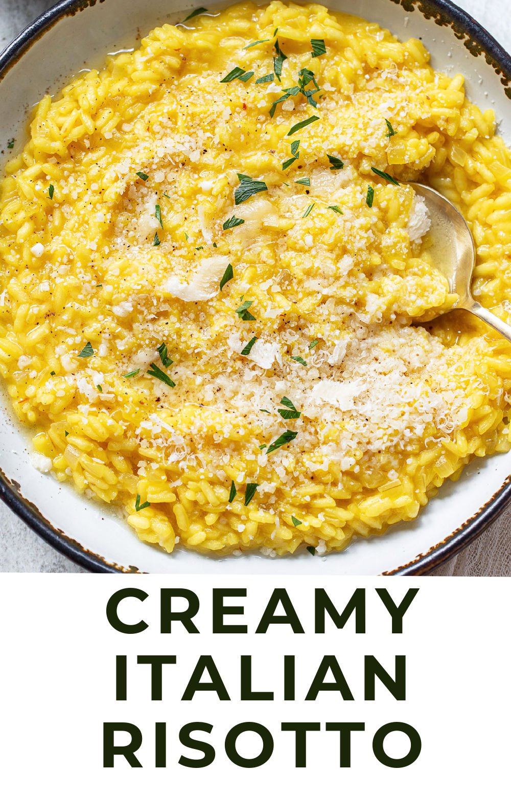 Arborio Rice Risotto with Parmesan Cheese Familystyle Food