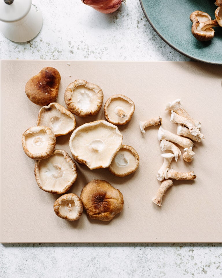 PanSeared Shiitake Mushrooms with Shallots Familystyle Food