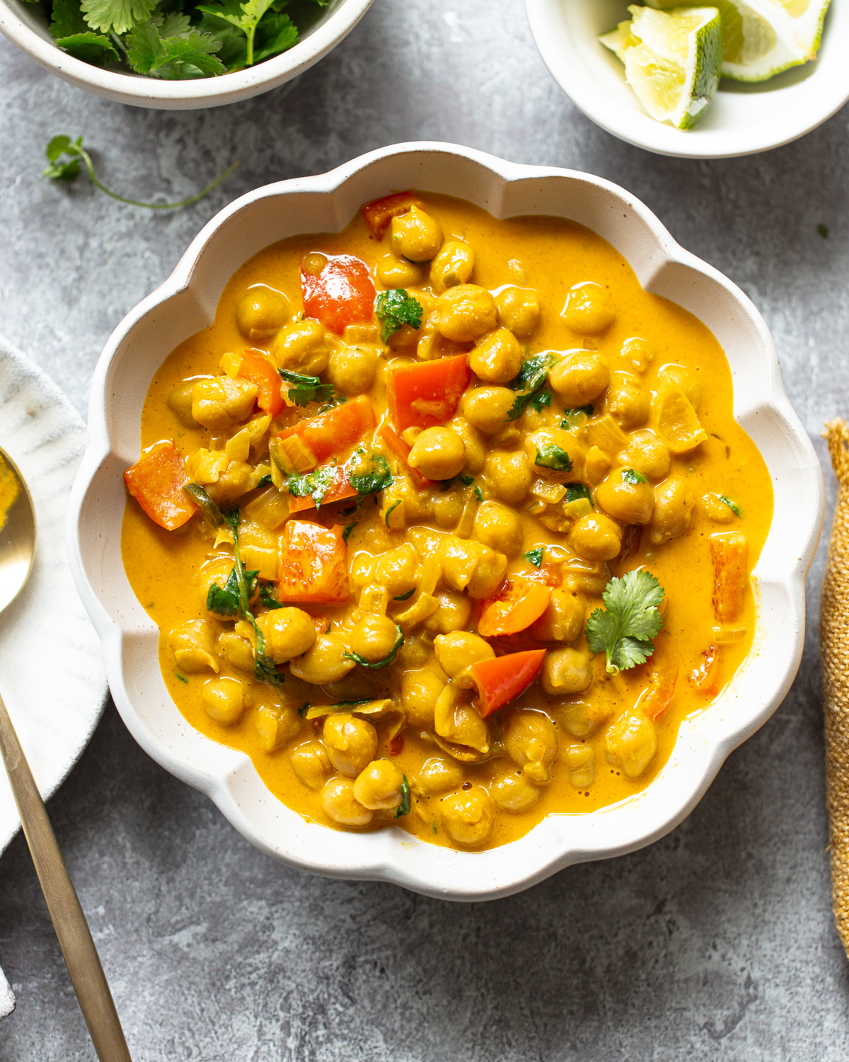 Chickpea Curry With Coconut Milk Familystyle Food Chickpea Curry With Coconut Milk Familystyle Food