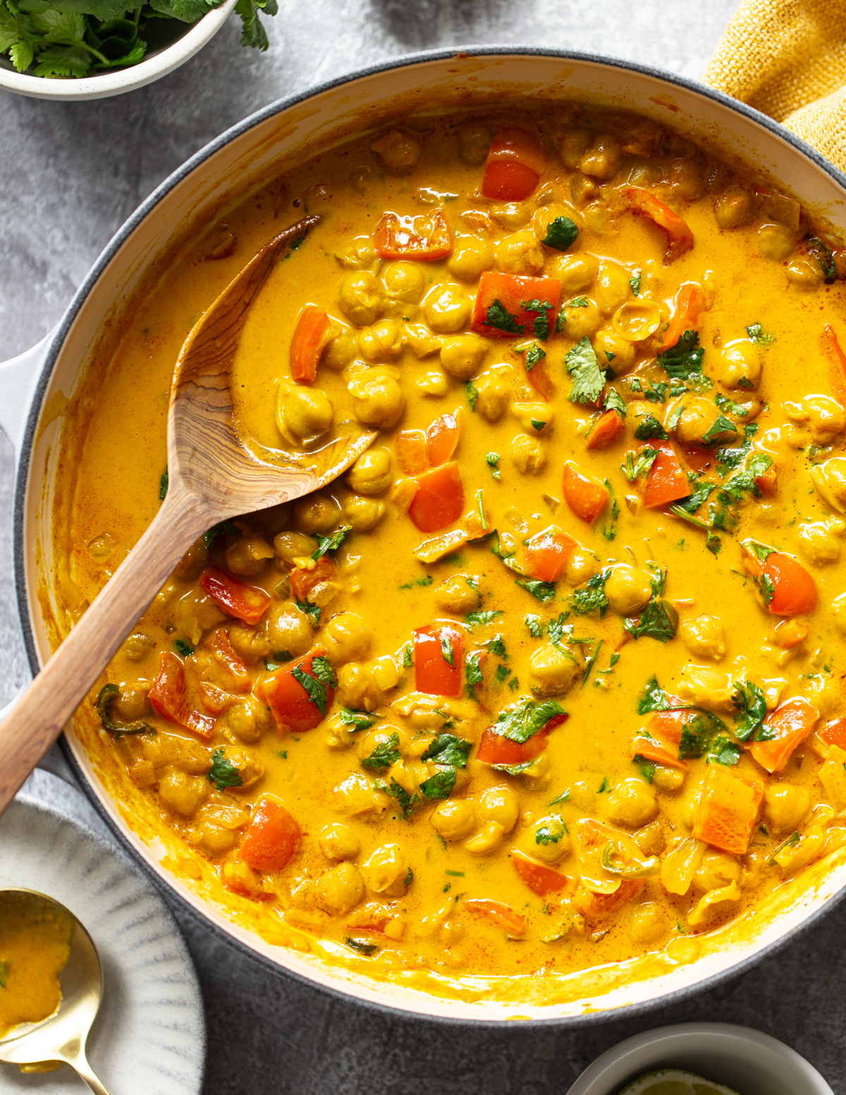 Chickpea Curry With Coconut Milk Familystyle Food Chickpea Curry With Coconut Milk Familystyle Food